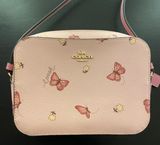 Coach Pink Butterfly Mini Camera Bag Photo 0
