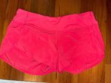 Lululemon Hot Pink Speed Short Photo 0
