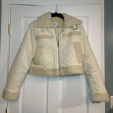 BDG Salem Cream Corduroy Sherpa Jacket Photo 0