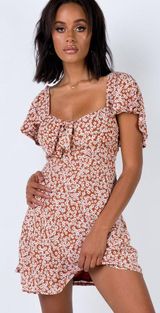 Princess Polly Just A Lover Rust Mini Dress Photo 0