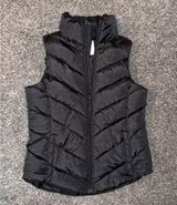 SO Shiny Black Puffer Vest Photo 0