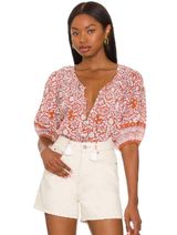 Cleobella Adele Blouse in Anila Block Print - Size - Small Photo 0