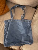 Gap  Denim Tote Bag Logo Photo 0
