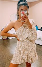 SheIn Floral One Shoulder Dress Photo 0
