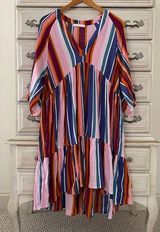 Vici Multicolor Stripe Dress Photo 0