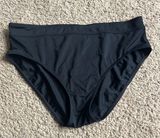 Croft & Barrow Black High Waisted Bikini Bottoms Photo 0