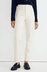 Madewell THE PERFECT VINTAGE JEANS high rise size 25 tall white Photo 0