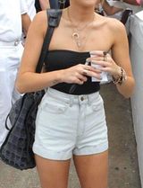 Light Wash Jean Shorts Photo 0