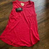 Chaser Red Muscle Tee Sleeveless Top Photo 0