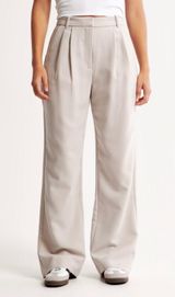 Curve love A&F Sloane Tailored Wide Leg Pant  Photo 0