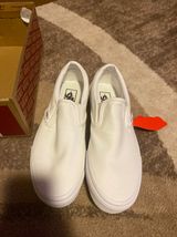 Vans Classic White Slip Ons  Photo 0