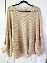 Cream Sweater Tan Size L Photo 0