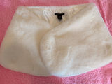 Christian Lacroix Faux Fur Stole Bridal Wrap Broach Shrug Shawl Photo 0