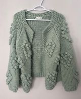 Chunky Green Cardigan Photo 0