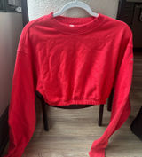 Alo Yoga Cropped Crewneck Red Photo 0