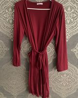 Small Maroon Robe Lace edges Red Photo 0