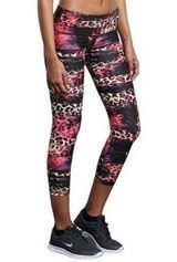 Noli Yoga Red Leopard Print Leggings Photo 0