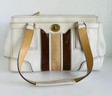 Genuine Leather White Y2K Retro Shoulder Bag Photo 0