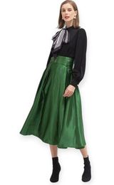 Chicwish Emerald Belted Texture Flare Maxi Skirt Size S Photo 0