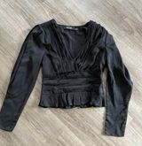 DO+BE Black Satin Top Photo 0