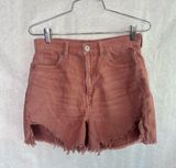 Outfitters Highest Rise Mom Short Distressed Salmon 4 Photo 0