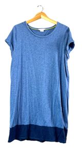 Boden USA Blue Boden Short Sleeve Colorblock Dress 14R Photo 0