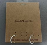 Brandy Melville Silver Hoop Earrings Photo 0