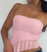 Amazon Pink Crop Top Photo 0