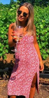 Abercrombie & Fitch Abercrombie Floral Midi Dress Photo 0