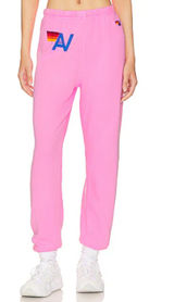 Aviator Nation Sweatpants Pink Logo Photo 0