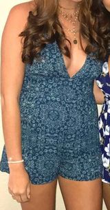 Printed Romper Blue Photo 0