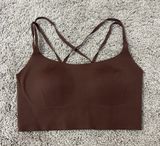 Aerie Offline Brown Hold Up Sports Bra Photo 0