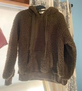 Green Fuzzy Sweatshirt Photo 0