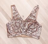 Forever 21 Sequin Crop Top Photo 0