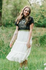 Altar’d State Long White Skirt Photo 0