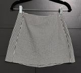 URBAN OUTFITTERS Black & White Checkered Flat Mini Skirt Women’s Sz XS EUC Photo 0