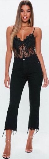 Missguided Black High Waisted Jeans  Photo 0