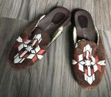 Cole Haan D21151 Suede Leather Slippers faux fur Photo 0