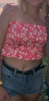 American Threads pink cheetah tank Photo 0