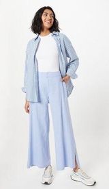 Abercrombie Linen Wide Leg Pant Photo 0