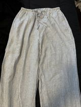 Cotton On Haven Wide Leg Blue & White Striped Pants Photo 0