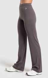 Gymshark EVERYDAY REGULAR FLARED LEGGINGS Grey Purple Size M Wide Leg Athletic Photo 0