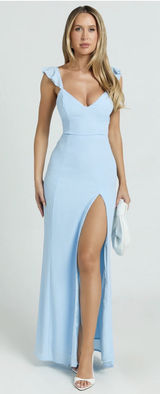 Showpo More Than This Maxi Dress Light Blue Photo 0