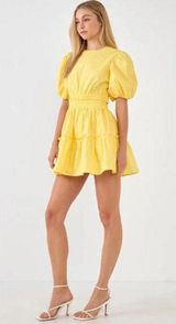 Poplin Cut-out Mini Dress Sz S Photo 0