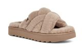 Koolaburra by Ugg Oatmeal Cameal Fuzzy Slippers Size 9 Photo 0