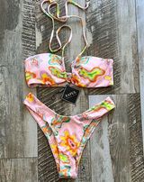 Pink and Yellow Bikini Set Photo 0