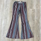 Womens L.A. Hearts Multicolor Patterned Flared Pants - L Photo 0