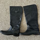 Black Leather Equestrian Riding Boot Shirley Shoes Photo 0