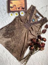 Villager Vintage y2k  Liz Claiborne Vneck paisley print top Photo 0