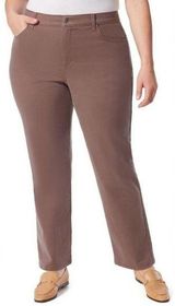 Gloria Vanderbilt NWT  Amanda Smokey Mocha Brown Jeans (24W Long) Photo 0
